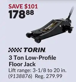 Princess Auto 3 Ton Low-Profile Floor Jack offer
