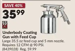 Princess Auto Underbody Coating Gun with Feed Cup offer