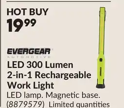 Princess Auto LED 300 Lumen 2-in-1 Rechargeable Work Light offer