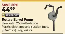 Princess Auto Rotary Barrel Pump offer