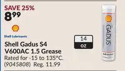 Princess Auto Shell Gadus S4 V600AC 1.5 Grease offer