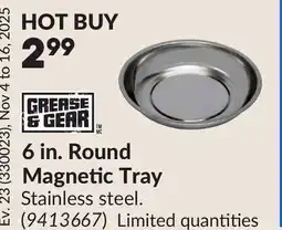 Princess Auto 6 in. Round Magnetic Tray offer