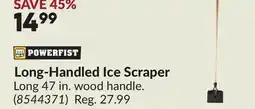 Princess Auto POWERFIST Long-Handled Ice Scraper offer