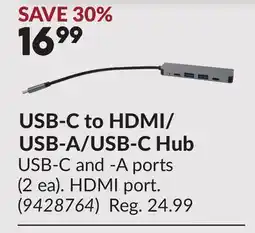 Princess Auto USB-C to HDMI/ USB-A/USB-C Hub offer