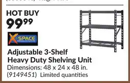 Princess Auto Adjustable 3-Shelf Heavy Duty Shelving Unit offer