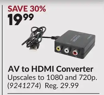 Princess Auto AV to HDMI Converter offer