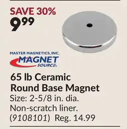 Princess Auto 65 lb Ceramic Round Base Magnet offer