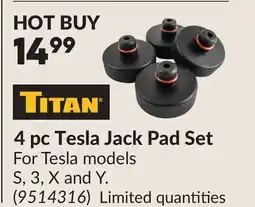 Princess Auto 4 pc Tesla Jack Pad Set offer