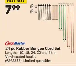 Princess Auto 24 pc Rubber Bungee Cord Set offer
