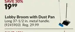 Princess Auto Lobby Broom with Dust Pan offer