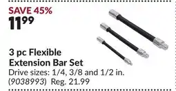 Princess Auto 3 pc Flexible Extension Bar Set offer