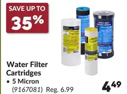 Princess Auto 5 Micron Water Filter Cartridges offer