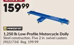 Princess Auto 1,250 lb Low-Profile Motorcycle Dolly offer