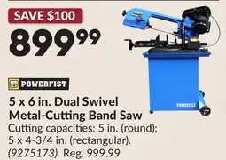 Princess Auto 5 x 6 in. Dual Swivel Metal-Cutting Band Saw offer
