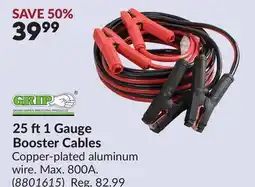 Princess Auto 25 ft1 Gauge Booster Cables offer