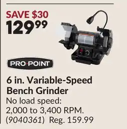 Princess Auto 6 in. Variable-Speed Bench Grinder offer