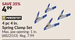 Princess Auto 4 pc 4 in. Spring Clamp Set offer