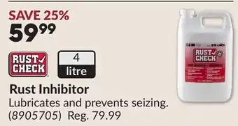 Princess Auto Rust Inhibitor offer