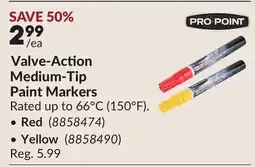 Princess Auto Valve-Action Medium-Tip Paint Markers offer