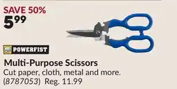 Princess Auto POWERFIST Multi-Purpose Scissors offer