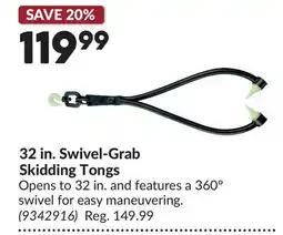Princess Auto 32 in. Swivel-Grab Skidding Tongs offer