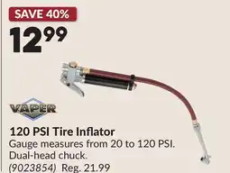 Princess Auto VAPER 120 PSI Tire Inflator offer