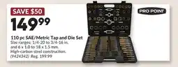 Princess Auto 110 pc SAE/Metric Tap and Die Set offer