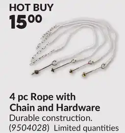 Princess Auto 4 pc Rope with Chain and Hardware offer