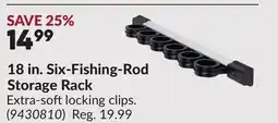 Princess Auto 18 in. Six-Fishing-Rod Storage Rack offer