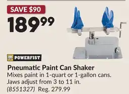 Princess Auto Pneumatic Paint Can Shaker offer