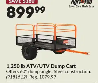 Princess Auto 1,250 lb ATV/UTV Dump Cart offer