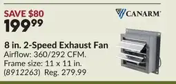 Princess Auto 8 in. 2-Speed Exhaust Fan offer