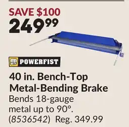Princess Auto 40 in. Bench-Top Metal-Bending Brake offer