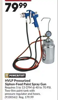 Princess Auto HVLP Pressurized Siphon-Feed Paint Spray Gun offer