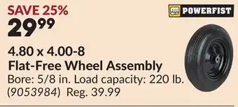 Princess Auto 4.80 x 4.00-8 Flat-Free Wheel Assembly offer
