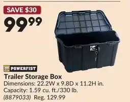 Princess Auto Trailer Storage Box offer