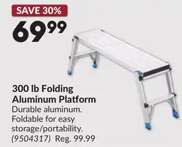 Princess Auto 300 lb Folding Aluminum Platform offer
