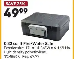 Princess Auto 0.32 cu. ftFire/Water Safe offer