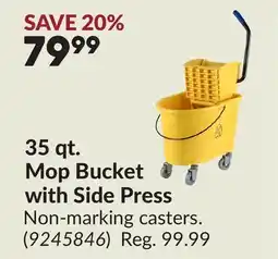 Princess Auto 35 qt. Mop Bucket with Side Press offer