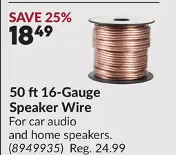 Princess Auto 50 ft 16-Gauge Speaker Wire offer