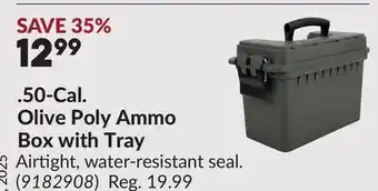 Princess Auto Olive Poly Ammo Box with Tray offer