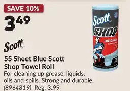 Princess Auto 55 Sheet Blue Sco Shop Towel Roll offer