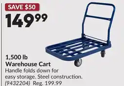 Princess Auto 1,500 lb Warehouse Cart offer
