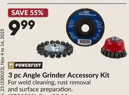 Princess Auto POWERFIST 3 pc Angle Grinder Accessory Kit offer