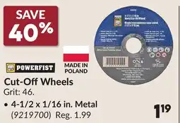 Princess Auto 4-1/2 x 1/16 in. Metal Cut-Off Wheels offer