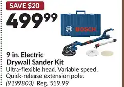 Princess Auto 9 in. Electric Drywall Sander Kit offer