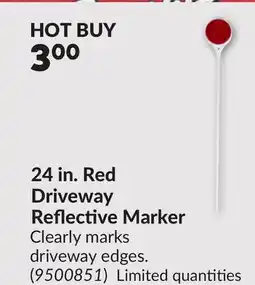 Princess Auto 24 in. Red Driveway Reflective Marker offer
