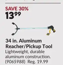 Princess Auto 34 in. Aluminum Reacher/Pickup Tool offer