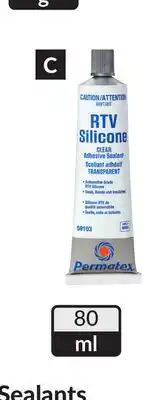 Princess Auto Sealants RTV Adhesive Clear offer
