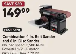 Princess Auto Combination 4 in. Belt Sander and 6 in. Disc Sander offer